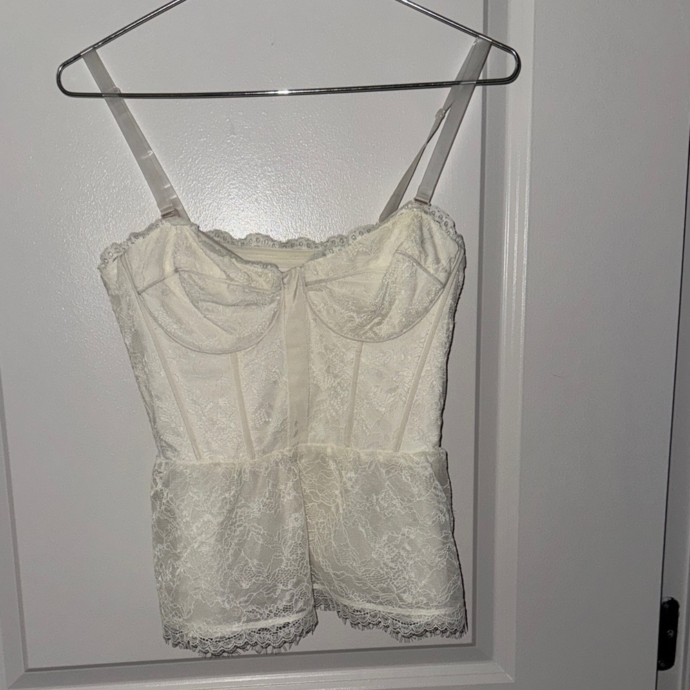 Cami NYC Cream Lace Top